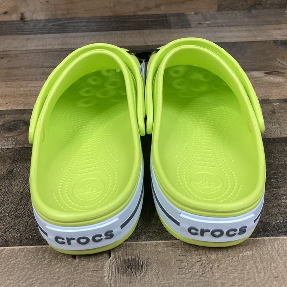 Crocs Crocband Slip On Clogs Citrus Green 11016-738 Mens Sz 9